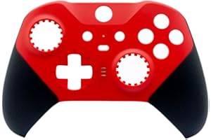 Hzxkqmil Carcasa de Repuesto Cáscara Frontal Placas de Cubierta Funda Accesorios para Xbox Elite Series 2 Controller (Rojo)