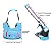 BTSKY 3 in 1 Baby Toddler Cartoon Animal Walking Safety Harness Portable High Chair Cart Safety Strap Learning Assistant Belt Shopping Cart Safety Strap (blue)