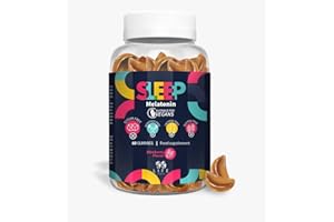 99 LIFE FOOD SUPPLEMENTS 99 Life | Integratore Melatonina per Dormire 1mg | Melatonina, Passiflora, Camomilla, Melissa e Vitamina B6 | Caramelle Gommose Gusto di Mirtilli | 60 Gummies