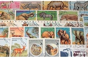 Afrika 50 annorlunda afrikansk Djur Frimärken (Frimärken för samlare) Däggdjur