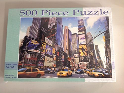 Times Square New York 500 Piece Jigsaw Puzzle 335 x 490mm - With Billy Crystal 700 Sundays Billing on Broadway on side of Building
