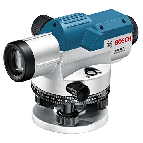 Bosch Professional GOL 32 G, 400 Gon Maßeinheit, 32 x Vergrößerung, 1 mm auf 30 m Nivelliergenauigkeit, Transportkoffer