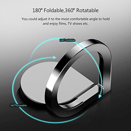 3 x Leathlux Ring StÃ¤nder Handy, 360Â° Drehbarer Ringhalter Fingerhalter Smartphone Halter Finger-Halterung fÃ¼r Verbesserte Einhandbedienung | FÃ¼r iPhone , Samsung und mehr Gold , Schwarz , Silber