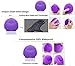 ECVISION Ultrasonic Facial Cleansing Brush Silicone Rechargeable Mini Vibrating Sonic Beauty Instrument Super Facial Cleaner Massager Safe Natural Pleasing Care Cleansing Face Care Machine (Purple)