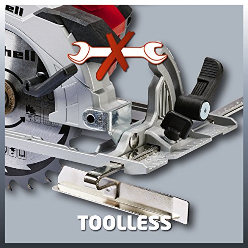 Einhell Akku Handkreissäge TE-CS 18 Li Solo Power X-Change (Lithium Ionen, 18 V, max. 48 mm, Sägeblatt Ø150 x Ø10 mm, 24 Zähne, Staubabsaugadapter, ohne Akku und Ladegerät) - 12