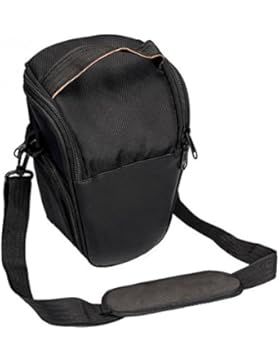 SLR Kameratasche Kamera Schultertasche Tasche in Schwarz mit Regenschutz