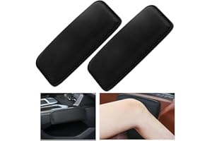 Ygapuzi 2 Pack Car Center Console Knee Leg Elbow Cushion Soft Pad, Leather Car Knee Cushion Elbow Pillow Universal Knee Elbow Pads for Foot Knee Pain Relief (Suede Leather)