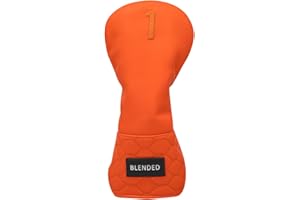 BAIRBRE Golf Club Head Covers, Blue Golf Fariway Wood Covers Hybrid Head Covers 3 Wood Headcover Leather Golf Headcover with Number Tag for Scotty Cameron Odyssey Taylormade All Brand