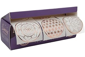 Loveria Yoga Sticker - 150 Aufkleber, je Motiv 50 Stück | Blume des Lebens Aufkleber, Spirituell Symbole, Lebensblume, Lotusblume, Sticker OM | ca. 4,5cm groß