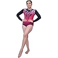 स्वदेस SPORTS Girls and Women Full Sleeve Delightful Pink Leotard for Yoga, Gymnastics, and Mallakhamb, Fabric Polyester & Lycra(fully elasticated), (fully streachable, washable) for Girls and Women
