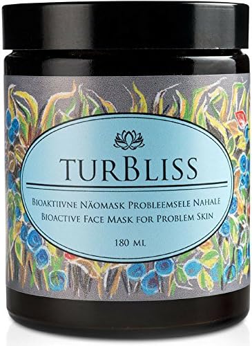 Face Mask for Problem Skin by Turbliss | 100% Natural Facial Exfoliator with Powerful Anti Ageing, Pore &amp; Blackhead Cleansing Properties | Exfoliating &amp; Deep Hydrating Cleanser from Organic Peat