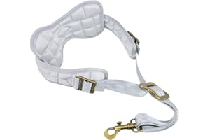 ADORENCE - Tracolla imbottita per sassofono con comodo cuscino traspirante, rimovibile e lavabile, colore: argento