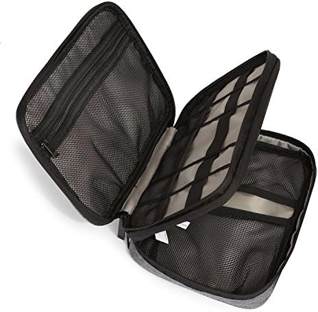 ONE NIGHT IN Double Layer, Multi Purpose Organiser Bag For Luggage, Electronic and Travel Accessories, Charger, Travel Plugs, Kindle, iPhone, iPad Mini, USB Cables and Toiletries