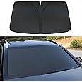 LUKBUT Fit For Toyota Camry 2019-2022,Windshield Sun Shade, Foldable Car Sun Shade, Automotive Interior for Sun Protection, Black