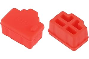 sourcing map 20pcs RJ45 Silicone Protecteurs Ethernet Hub Porte Anti Poussière Capuchon Couvercle Rouge