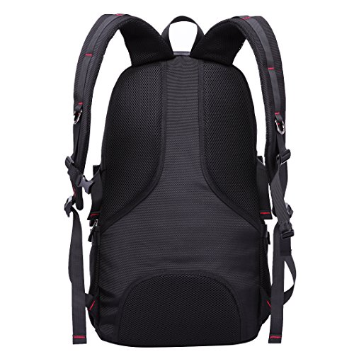 Sport Rucksack Wasserdichter Daypacks Laptoprucksäcke mit 17 Zoll Laptop-fach Backpack Schwarz für Herren Outdoor Reisen ,40l - 7