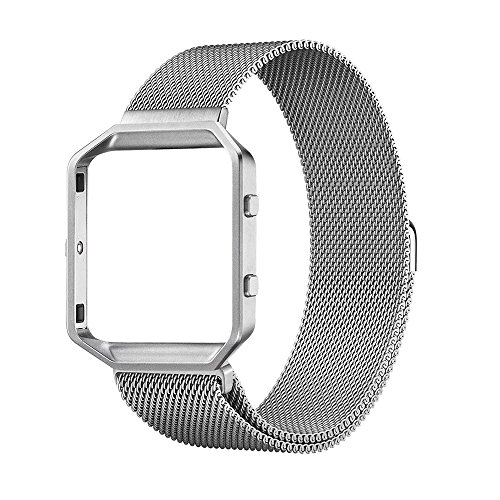 Comprar Fitbit Blaze Band Marco,Lenuo acero inoxidable marco de metal
de repuesto para Fitbit Blaze Smart Watch Tracker (plata) Descuento