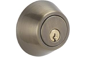 Dexter by Schlage JD60609 Single-Cylinder Deadbolt, Antique Brass by Schlage Lock Company