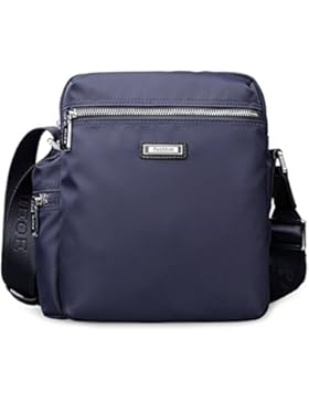 Padieoe Unisex Canvas Umhängetasche Schultertasche Messenger Bag für Arbeit Uni Reise Sport