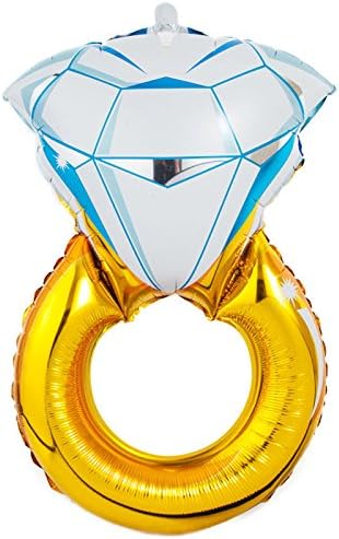 Team Hen Diamond Ring Balloon (One Size)