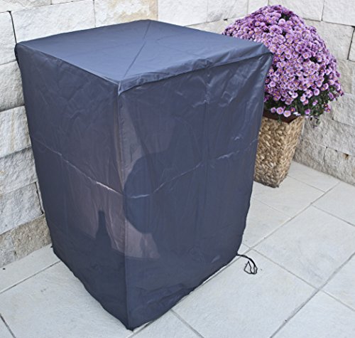 PolyRattan Kissenbox DEUTSCHE MARKE — EIGNENE PRODUKTION 8 Jahre GARANTIE Garten Möbel incl. Glasplatte für 20 Sitzkissen Ragnarök-Möbeldesign ( Schwarz ) Gartenmöbel Gartentisch Aluminium Rattan Beistelltisch, Stehttisch - 7