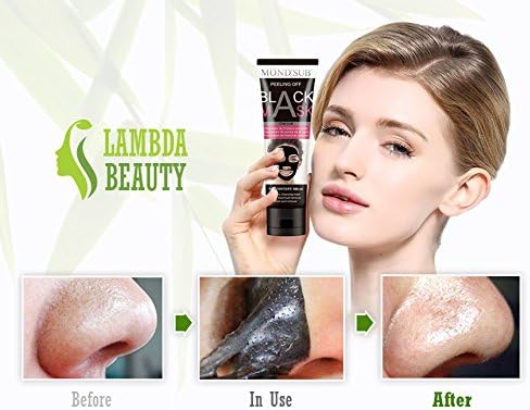 Lambda Beauty Pores Cleaning Blackhead Remover Bamboo Charcoal face mask Peel Off Black Mask (100ml)