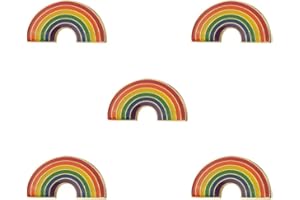 Sinwinkori Pack 5 Rainbow Pride Heart Shape APPAREL_PINs