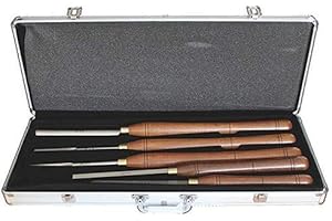 LEMAN Coffret de 5 outils de tournage HSS pour tour à bois