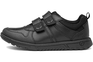 Hush Puppies Baltimore Boys Black Leather Shoe
