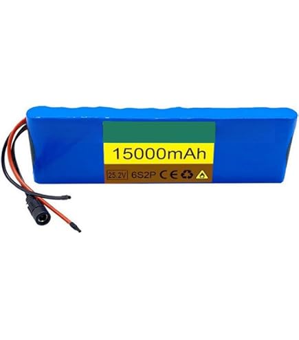 Batterie Lithium 24V 20Ah 7S3P – Pour Vélo électrique, Scooter, Fauteuil Roulant – Avec Chargeur 29,4V 2A, BMS Intégrée
