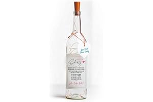 Himmelsflüsterer - LED Flaschenlicht Nr. 5 "Poesie mit süßem Definitions-Spruch | Liebe Partner Geschenke | Dekoflasche mit LED Beleuchtung | Liebes Geschenk für Sie | inkl. Batterien