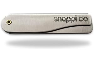 Snappi Co® Metal Folding Beard Comb | 304 Stainless Steel Pocket Comb for Men for Beard Grooming, Hair Styling & Moustache Care | Compact Flip Comb, Portable Mens EDC Accessories | Includes Gift Box