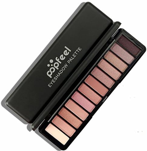 MAY Women 12 Color eyeshadow Cosmetic Matte Eyeshadow Cream Makeup Palette,Shimmer,matte (B)