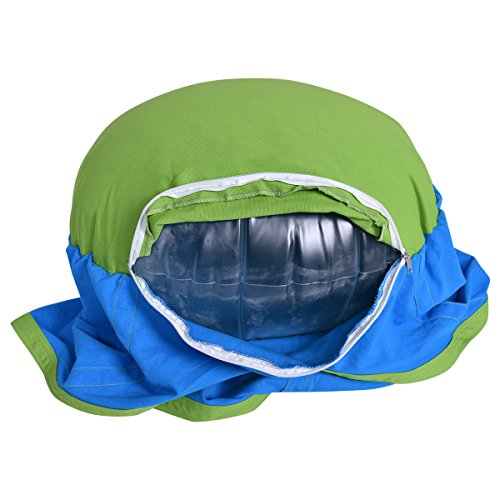 Goplus Kinderhängesitz Hängehöhle Kinder Fly Schaukel Hängesessel mit Sitzkissen 3 Fraben 80KG (Blau) - 5