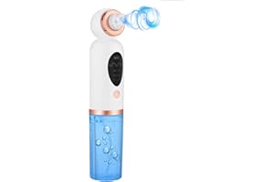 COLEXY Aspiratore Punti Neri Professionale, Rimozione di Elettrico Comedone Viso Pulizia Viso, Aspira Brufoli e Impurità con 3 Testine e 6 Modalità di Aspirazione, Rimozione Punti Neri e Cura del Viso
