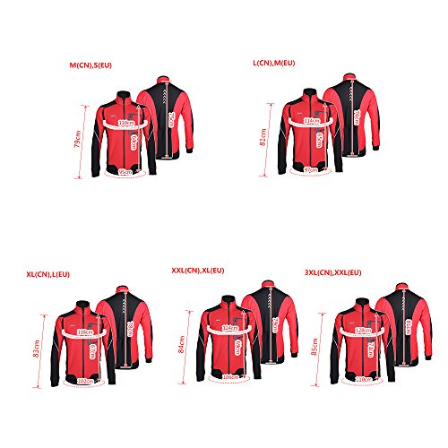 Lixada MTB Mountainbike Jacket Winter Trikot Radfahren Fahrradkleidung Winddicht Jersey - 6