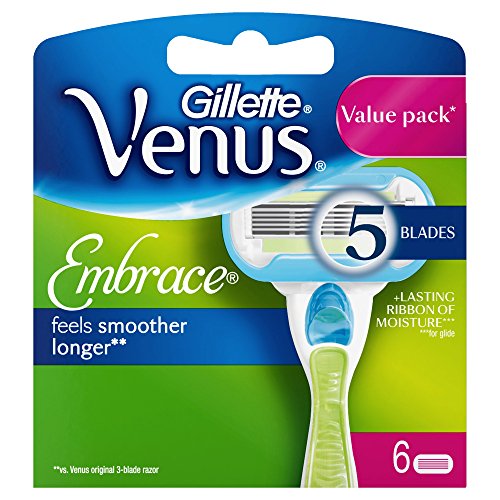 Gillette Venus Embrace Refill Razor Blade Cartridges - Pack of 6