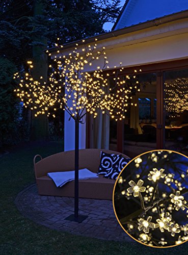Spetebo LED kersenbloesemboom met 600 leds - 250 cm - voor binnen en buiten - warmwit Spetebo LED kersenbloesemboom met 600 leds - 250 cm - voor binnen en buiten - warmwit