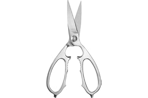 MITSUMOTO SAKARI Cesoie da Cucina Multiuso Giapponesi, Forbici da Cucina Pesanti in Acciaio Inossidabile da 21 cm, Cesoie da Pollame Professionali Lavabili in Lavastoviglie
