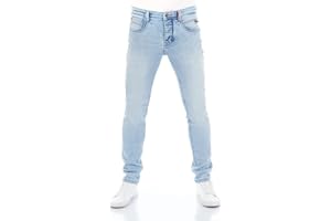 riverso RIVCaspar - Jeans da Uomo Slim Fit, in Denim Elasticizzato, Colore Nero, Blu, Grigio, w29 w30 w31 w32 w33 w34 w36 w38
