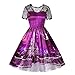 Produktbild Luckycat Weihnachten Damen Kurzarm Spitze Patchwork Druck Vintage Kleid Partykleid Abendkleider Cocktailkleid Partykleider Blusenkleid Mode 2018