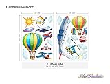 I-love-Wandtattoo WAS-10010 Wandsticker Kinderzimmer „Flugzeuge“ Wandtattoo Wandaufkleber Sticker Aufkleber - 2