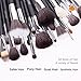 Docolor 29Pcs Makeup Brushes Set Sable Goat Pony Hair Professional Cosmetics Kit With Leather Case