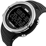 Modiwen Outdoor Digital uomo orologi sportivi con Dual Time display multifunzion