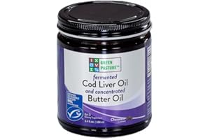 OCEANS ALIVE Olio di fegato di merluzzo fermentato al pascolo verde e olio di burro concentrato | 180 ml (cioccolato)