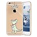 Produktbild iPhone 6S Hülle,iPhone 6 Hülle, Surakey Crystal Clear TPU Silikon Schutzhülle iPhone 6S Handyhülle Transparent, Grün Dinosaurier Muster Ultradünn TPU Silikon Hülle Schutz Handy Hülle Case Tasche Etui Bumper Crystal Case Hülle für iPhone 6S/iPhone 6 Silikon Stoßdämpfend Kratzfest TPU Durchsichtige Schutzhülle Slimcase Rückschale Schale Etui Protective Case Cover Für iPhone 6S/iPhone 6 4.7 Zoll, Grün Dinosaurier