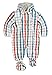 Kanz Baby Boys Schneeanzug m. Kapuze Checkered Hooded Long Sleeve Snowsuit, Multicoloured (y/d Check Multicolored 0002), 0-3 Months (Manufacturer size: 62)