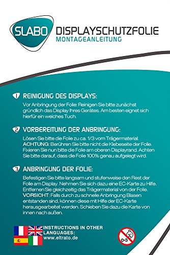 2 x Slabo Displayschutzfolie Medion Lifetab P10356 (MD 99632) Displayschutz Schutzfolie Folie „Crystal Clear“ unsichtbar MADE IN GERMANY - 5