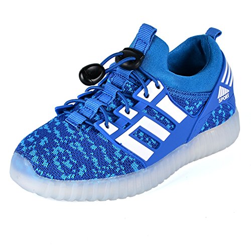 LED leuchtende bunte Sneaker Turnschuhe Unisex Kinder Jungen Mädchen USB Auflade Sportschuhe leichte Schuhe 1832 - 2