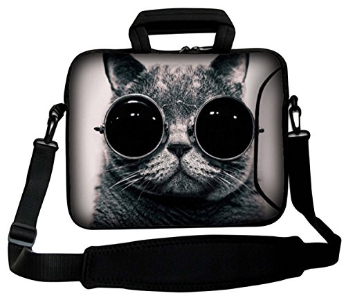 Luxburg Schultertasche Notebooktasche Laptoptasche Tasche mit Tragegurt aus Neopren für Laptop / Notebook Computer 14,2 Zoll
